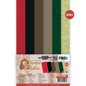 Linen Cardstock Pack - Berries Beauties - Timeless Christmas  BB-4K-10018