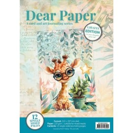 Dear Paper - A Card and Art Journaling Serie - Backgrounds - Giraffe DPAJBG10001