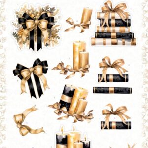 3D Pushout Sheet - Berries Beauties - Golden Whisper - Bow SB10991