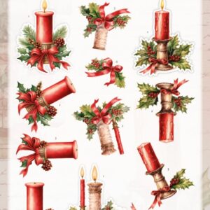 3D Pushout Sheet - Berries Beauties - Timeless Christmas - Timeless Candle SB11046