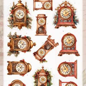 3D Pushout Sheet - Berries Beauties - Timeless Christmas - Timeless Clock SB11047