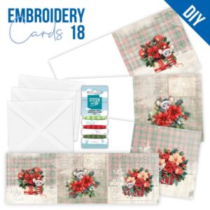 Stitch and Do Cards 18 - Yvonne Creations - Floral Christmas STDOPP018