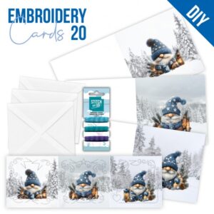 Stitch and Do Cards 20 - Berries Beauties - Gnomie Christmas STDOPP020
