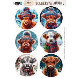 Scenery Push out - Berries Beauties - Highland - Round BBSC10112