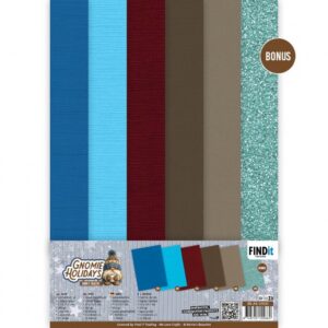 Linen Cardstock Pack - Berries Beauties - Gnomie Holidays BB-A4-10020