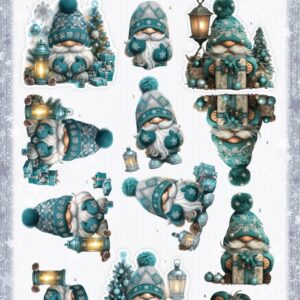 3D Cutting Sheet - Berries Beauties - Gnomie Holidays - Emerald CD12377