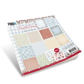 Paperpack - Berries Beauties - Frosted Florals 20 x 20 cm BBPP10029