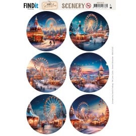 Scenery Push out - Berries Beauties - Snowy Winter Carnival - Round BBSC10122