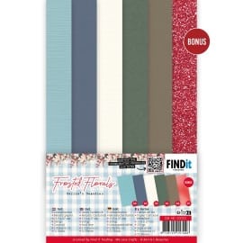 Linen Cardstock Pack - Berries Beauties - Frosted Florals - 4K BB-4K-10022