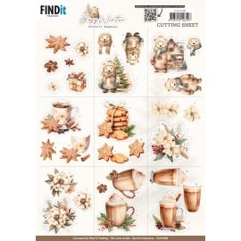 3D Cutting Sheet - Berries Beauties - Cosy WInter - Mini CD12398