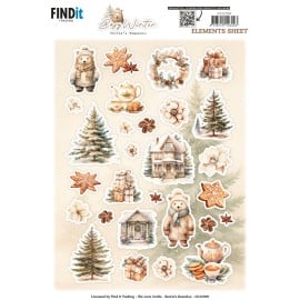 Cutting Sheet - Berries Beauties - Cosy WInter - Small Elements CD12399