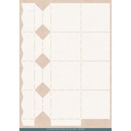 Stencil - Card Deco Essentials - Frosted Florals - Frosted Toffee Box - A4 CDEST089