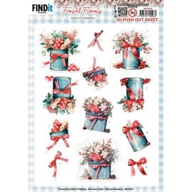 3D Pushout Sheet - Berries Beauties - Frosted Florals - Tin SB11059