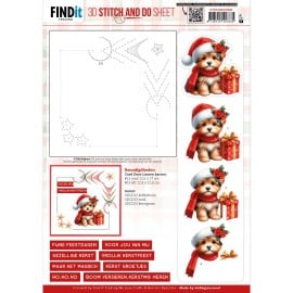 3D Stitch and Do Sheet - Berries Beauties - A Very Furry Christmas 1 STDOHS10009