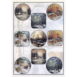 Cutting Sheet - WOC - nr 14 - Winter Village Scenes WOC10014