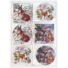 Cutting Sheet - WOC - nr 17 - Winter Forest Friends WOC10017