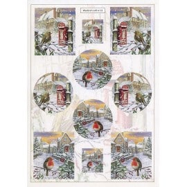 Cutting Sheet - WOC - nr 21 - Winter Post WOC10021