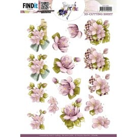 3D Cutting Sheet - Precious Marieke - Lilac Flowers CD12284