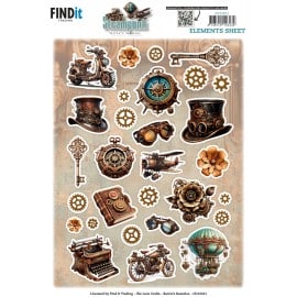 Cutting Sheet - Berries Beauties - Steampunk - Small Elements CD12411