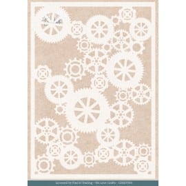 Stencil - Card Deco Essentials - Steampunk - Steampunk Gears - A5 CDEST093