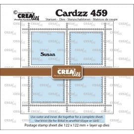 Vierkant Postzegelvel Susan met 4 vierkanten 122 x 122 mm CLCZ459