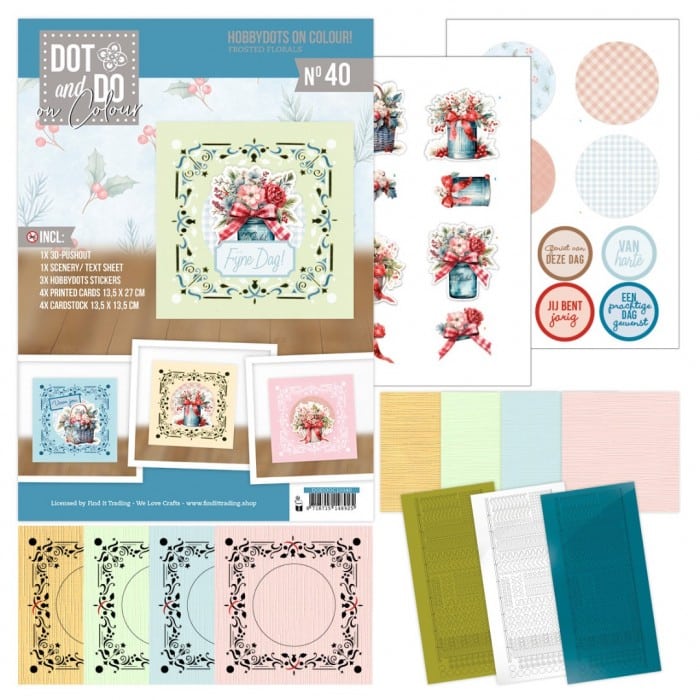 Hobbydots on Colour 40 - Frosted Floral DODOOC10040 B