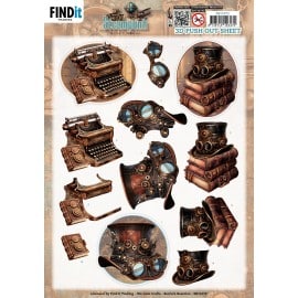 3D Pushout Sheet - Berries Beauties - Steampunk - Objects SB11072