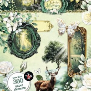 Quiet Morning Die-cut paper Pad Embellishments (SL-QM-DCPP402)