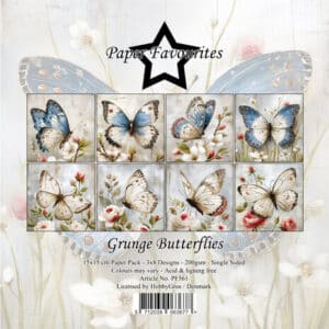 Grunge Butterflies 6x6 Inch Paper Pad (PF561)