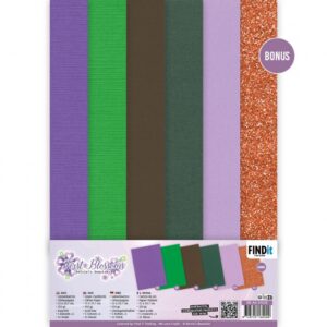 Linen Cardstock Pack - Berries Beauties - First Blossoms -BB-A4-10028