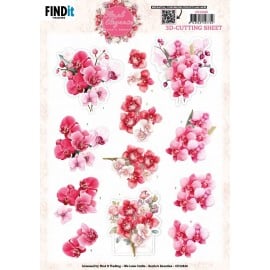 3D Cutting Sheet - Berries Beauties - Floral Elegance - Orchid Grace CD12420