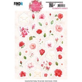 Cutting Sheet - Berries Beauties - Floral Elegance - Small ElementsCD12423