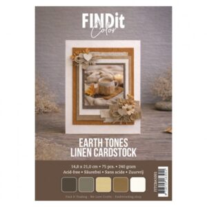 Find It Color - Linnen Cardstock Pack A5 - Earth Tones FITCBA5001