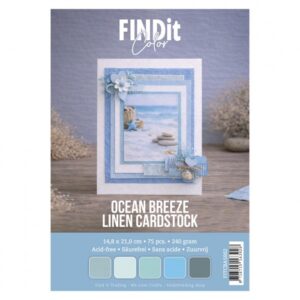 Find It Color - Linnen Cardstock Pack A5 - Ocean Breeze FITCBA5002e