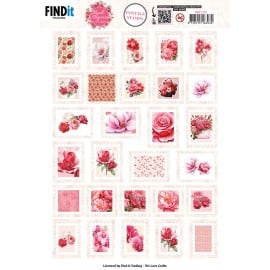 Berries Beauties - Floral Elegance - Push Out Postage Stamp SB11115