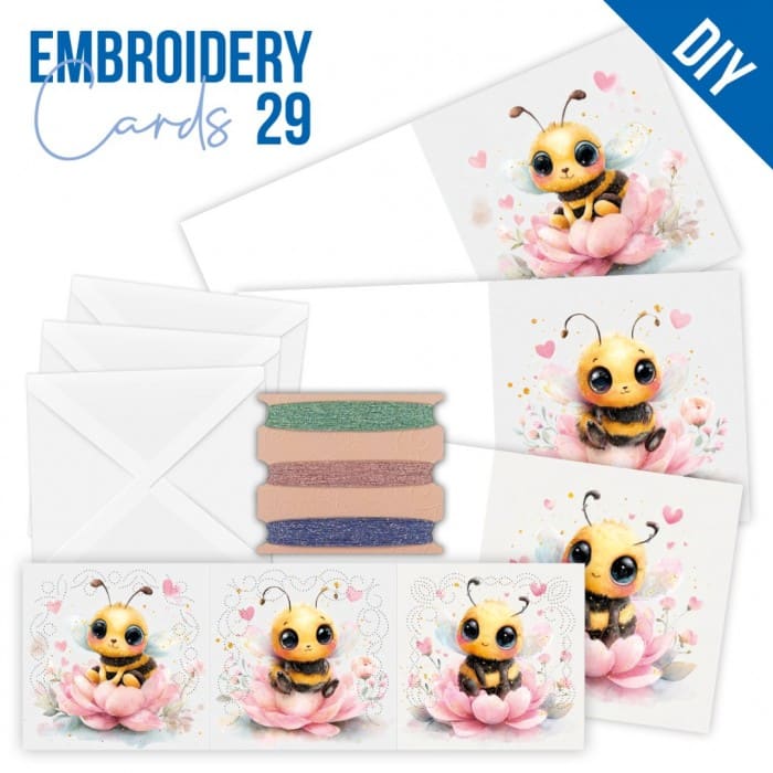Stitch and Do PP cards 29 - Cute Bees STDOPP029