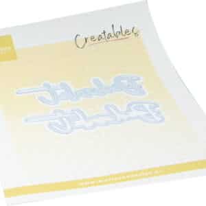 Creatables stencil Bedankt LR0943