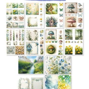 Art Journaling spring set - by Fairybells FB2509