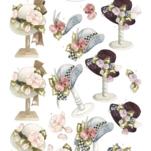 3D Cutting Sheet - Precious Marieke - Ladies Hat CD12196