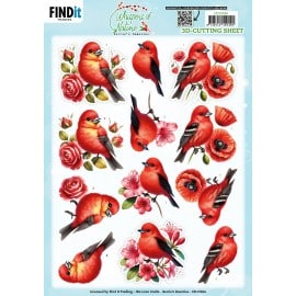 3D Cutting Sheet - Berries Beauties - Whispers of Nature - Red CD12436