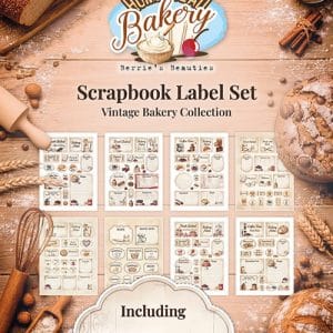 Berrie's Beauties Scrapbook Label Set