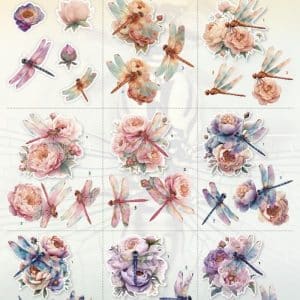 Cutting Sheet - Berries Beauties - Dragonflies - Mini CD12446