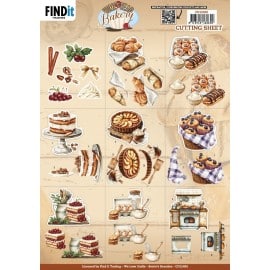 Cutting Sheet - Berries Beauties - Homestead Bakery - Mini CD12458