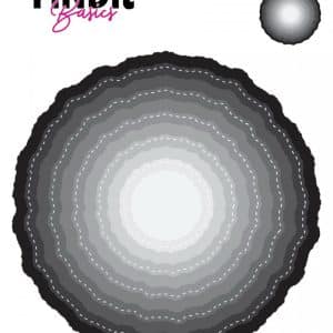 Find It Basics - Nesting Dies - Stitched Wavey Circles FITBND001