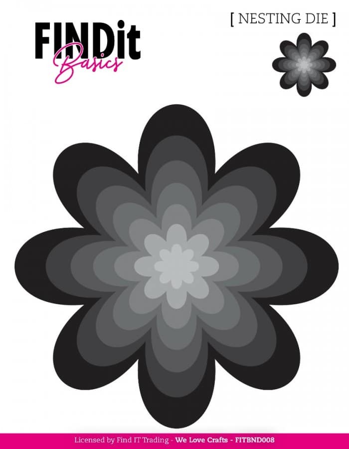 Find It Basics - Nesting Dies - Petal Flower FITBND008
