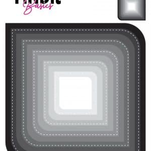Find It Basics - Nesting Dies - Stitched Dual Corner Squares FITBND009