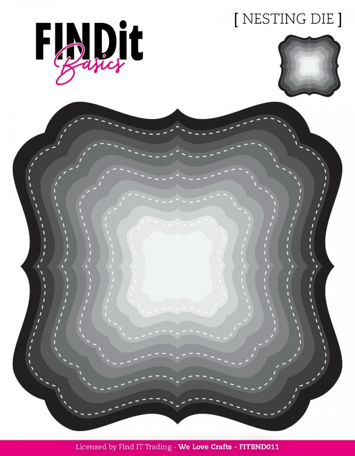 Find It Basics - Nesting Dies - Deco Squares FITBND011