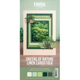 Find It Color - Linen Cardstock Pack 4K - Greens of Nature Pack FITCB4K006