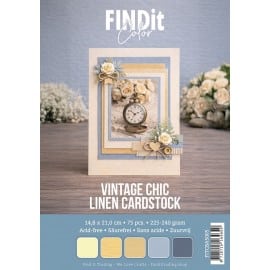 Find It Color - Linen Cardstock Pack A5 - Vintage Chic Pack  FITCBA5005