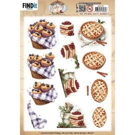 3D Pushout Sheet - Berries Beauties - Homestead Bakery - Bake Bites SB11107